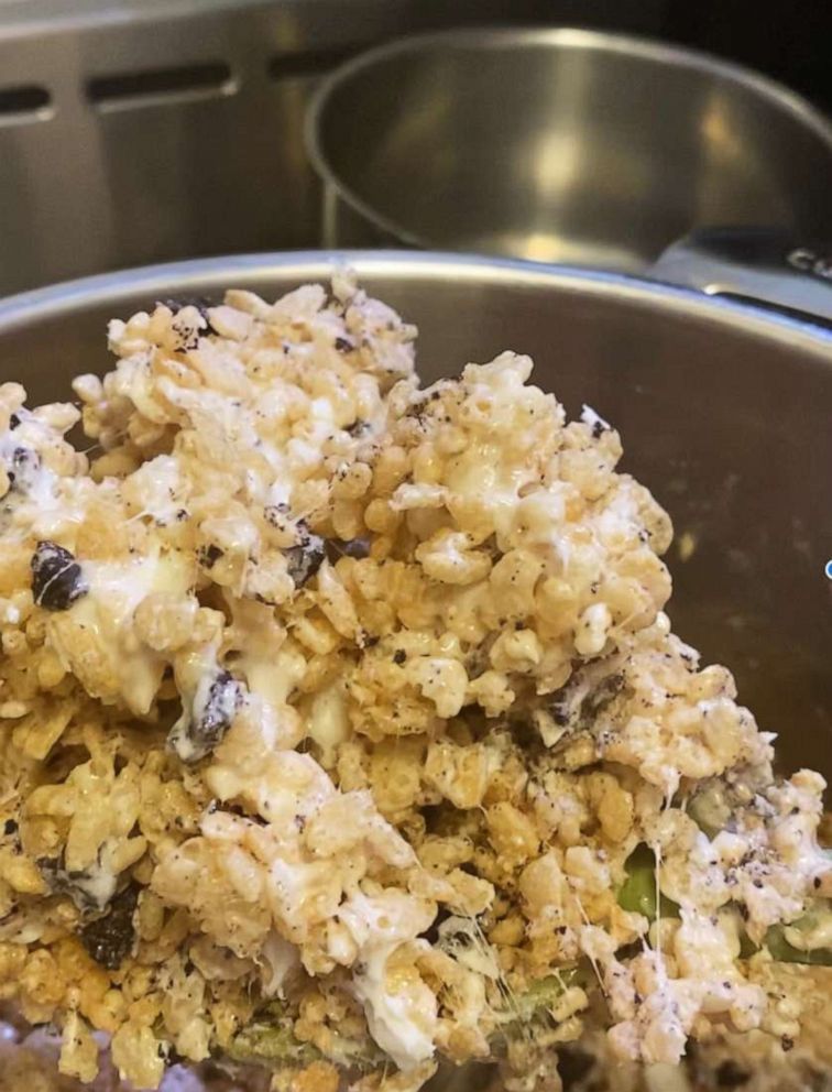 PHOTO: Chef Tracy Wilk's Oreo Krispies recipe is one recipe among many that she bakes for hospital workers on the front lines of the pandemic.