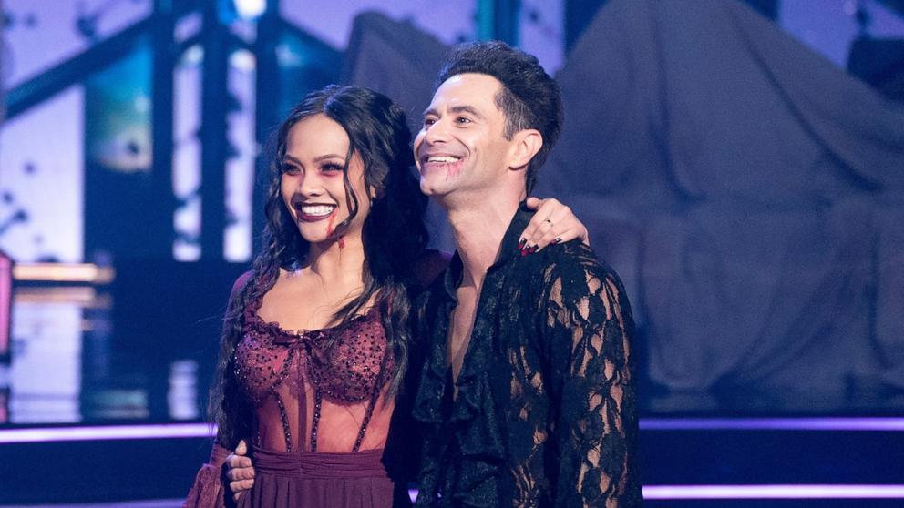 PHOTO: Jenn Tran and Sasha Farber compete on "Dancing With The Stars."