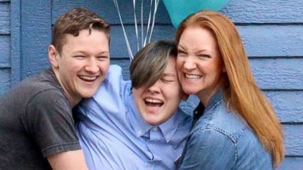 PHOTO: Adrian Brown, 20, is photographed with his mom, Heather Green and brother, Lucas Brown, 17.