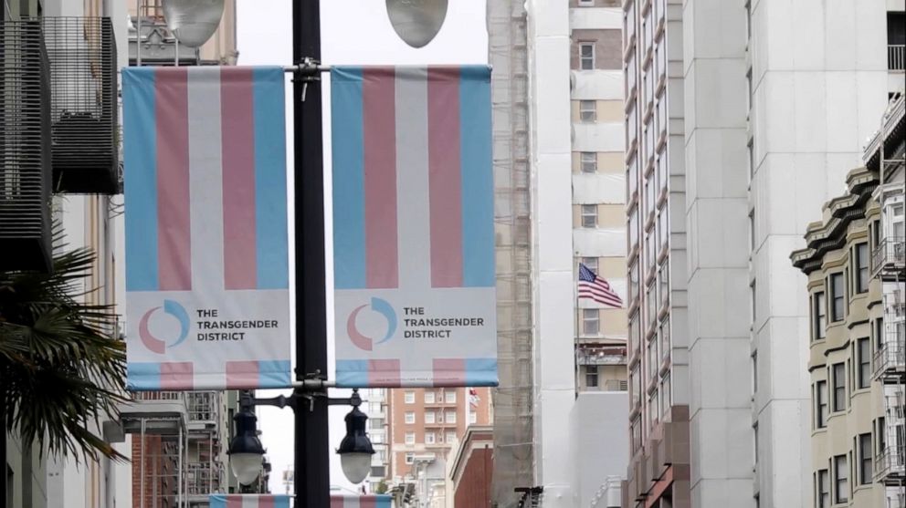 PHOTO: A sign for Compton's Transgender Cultural District in San Francisco.