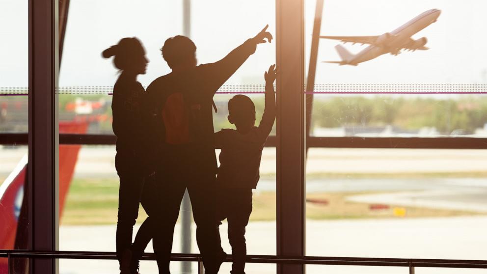 PHOTO: In this undated stock photo, a family is seen at an airport.