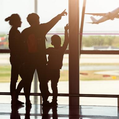 PHOTO: In this undated stock photo, a family is seen at an airport.