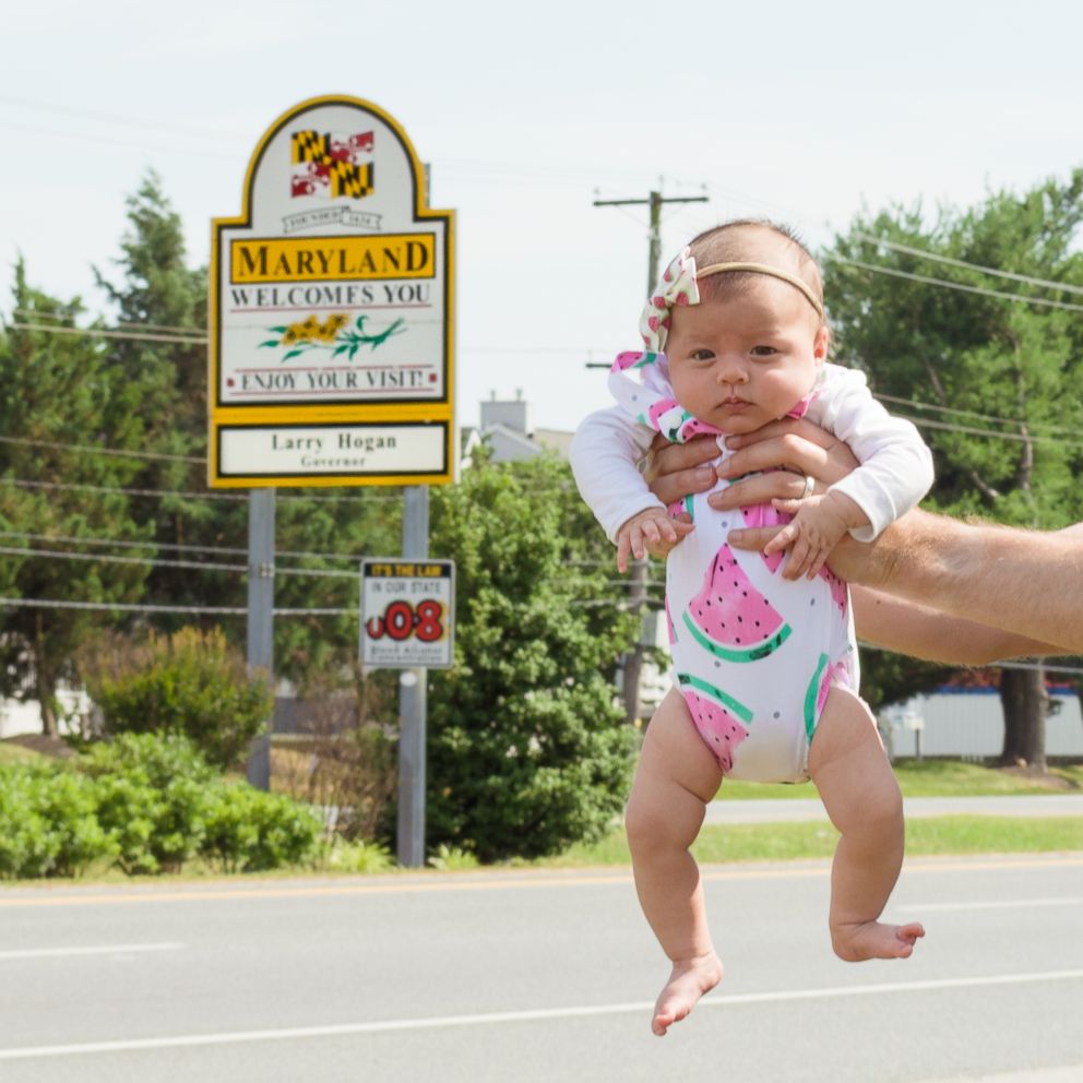 PHOTO: Harper Yeats, 5 months may have just become the youngest member of the All 50 States Club.