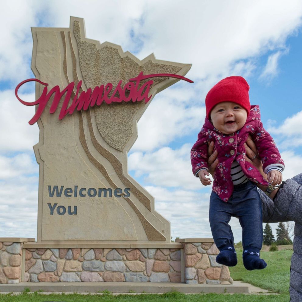 PHOTO: Harper Yeats, 5 months, has been accompanied by her parents, Cindy Lim and Tristan Yeats, on what has been a 4-month road trip across the United States.