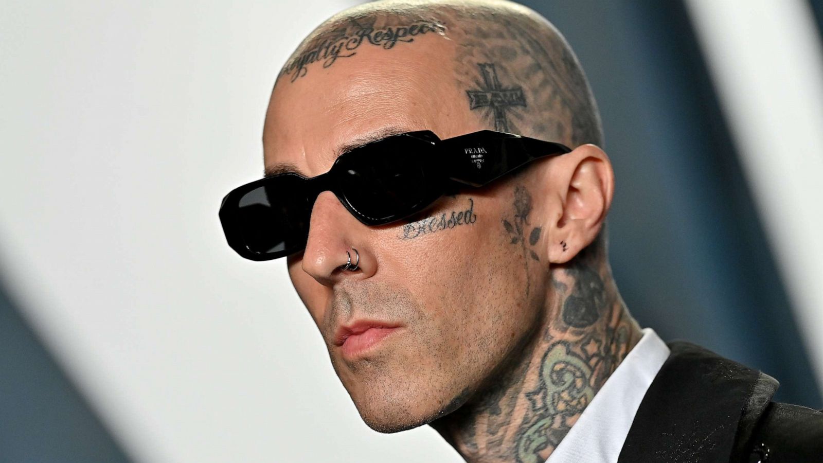 PHOTO: Travis Barker attends the 2022 Vanity Fair Oscar Party hosted by Radhika Jones at Wallis Annenberg Center for the Performing Arts on March 27, 2022 in Beverly Hills, Calif.