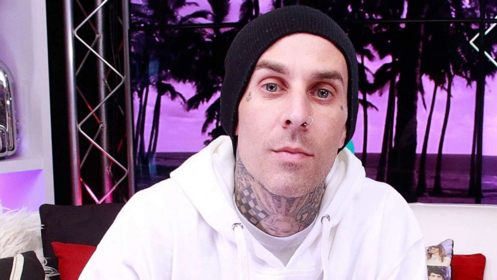 PHOTO: Travis Barker visits the Young Hollywood Studio in Los Angeles, Oct. 9, 2017.