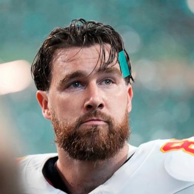 PHOTO: Kansas City Chiefs tight end Travis Kelce walks off the field after a loss to the Philadelphia Eagles during the NFL Super Bowl 59 football game, Feb. 9, 2025, in New Orleans.