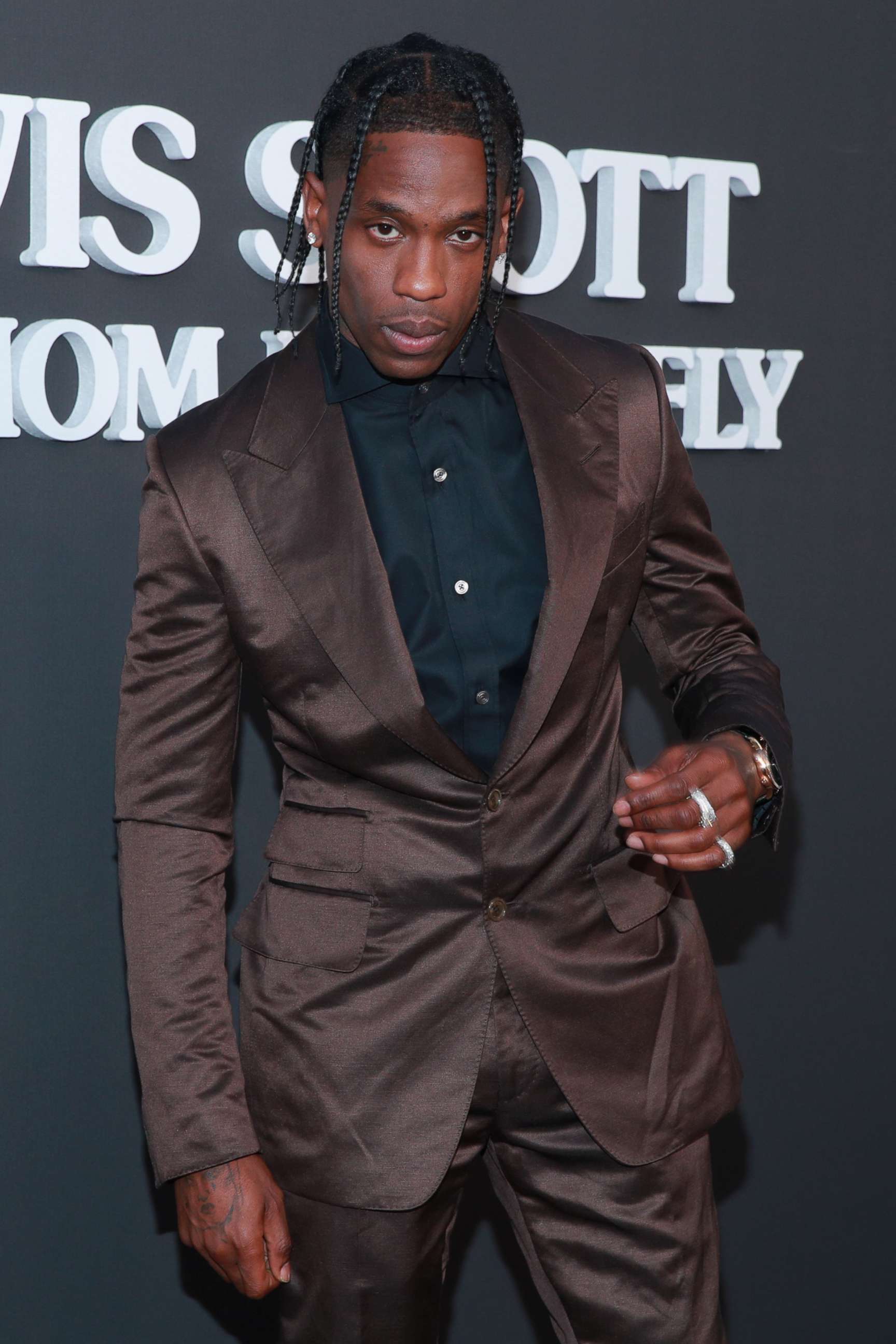 PHOTO: In this Aug. 27, 2019, file photo, Travis Scott attends the premiere of Netflix's "Travis Scott: Look Mom I Can Fly" in Santa Monica, Calif.