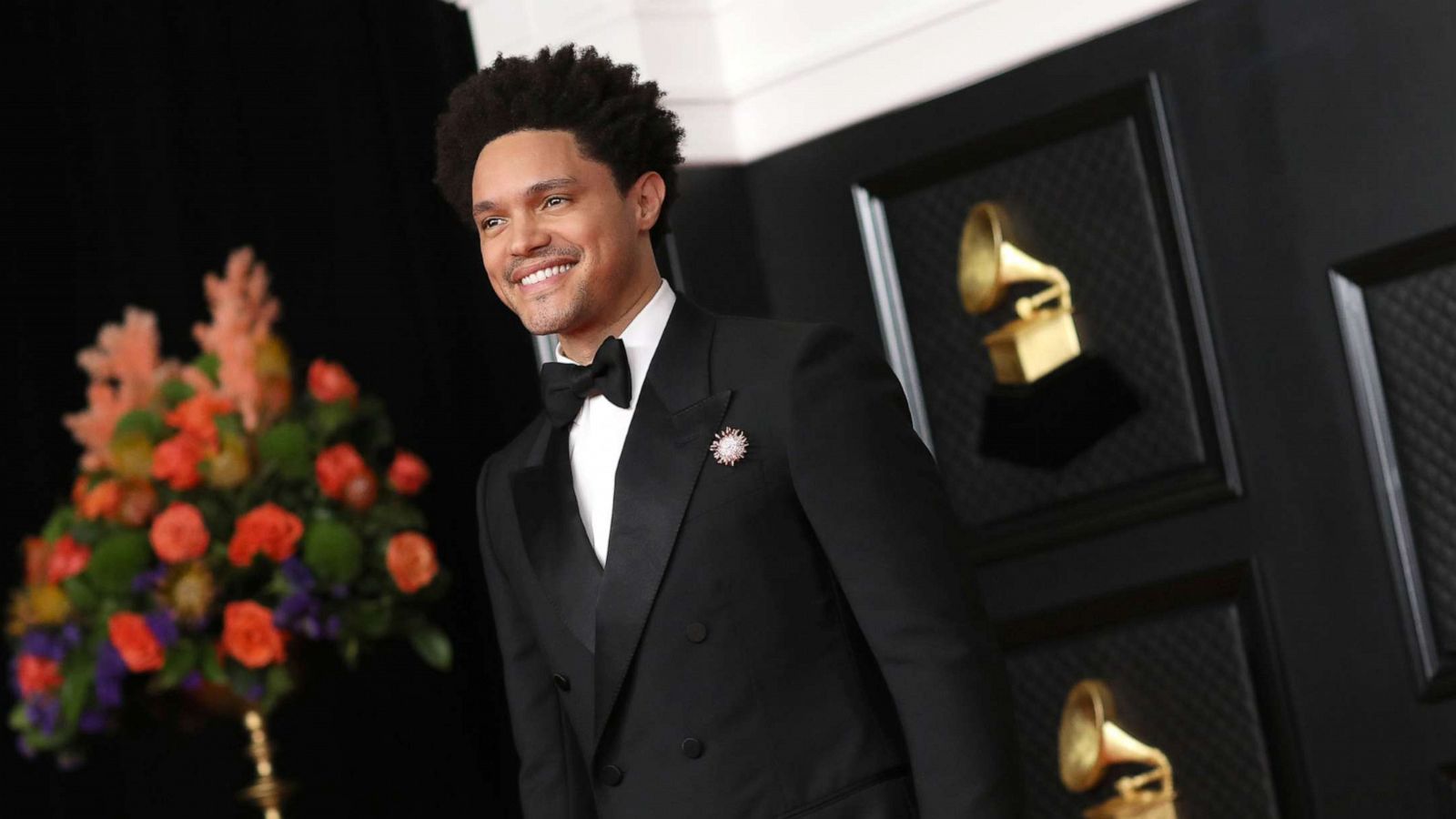 PHOTO: Host Trevor Noah on the red carpet at the 63rd Annual Grammy Awards, at the Los Angeles Convention Center, Los Angeles, Mar. 14, 2021.