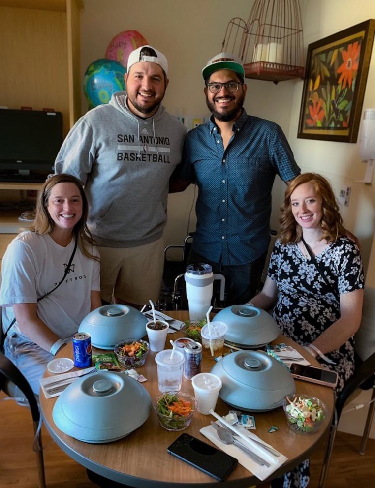 PHOTO: The Oldanis and Rodriguezes have become friends since both families welcomed triplets around the same time.