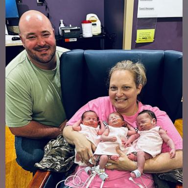 PHOTO: Brittany Ingram learned she was pregnant with identical triplets in August 2024. She and her husband, Josh Ingram, welcomed their three daughters on February 4, 2025.