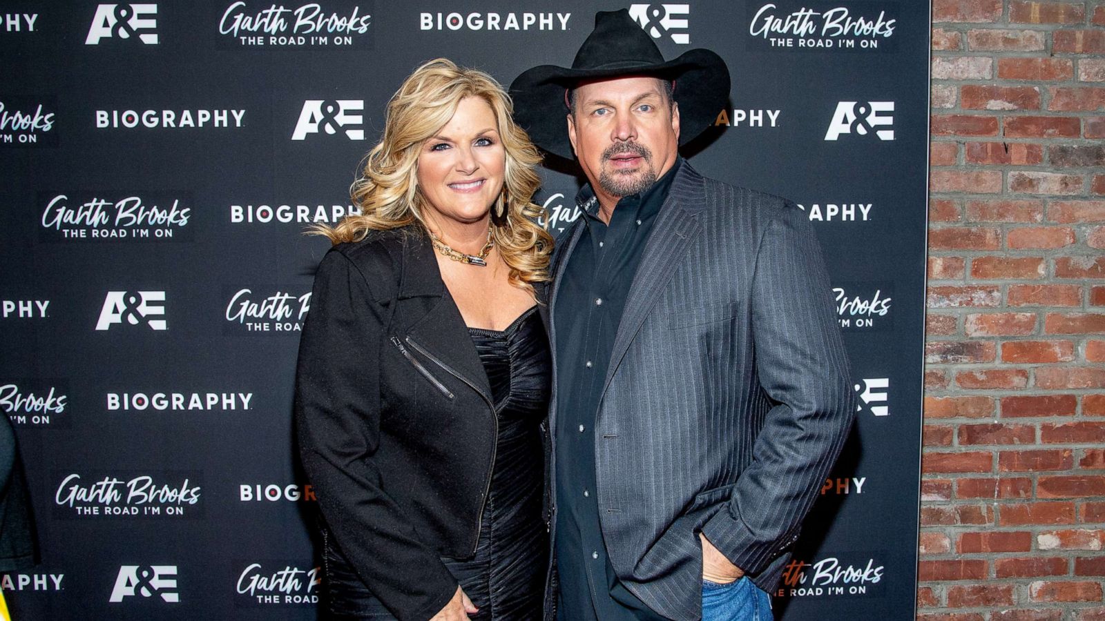 PHOTO: In this Nov. 18, 2019, file photo, Trisha Yearwood and Garth Brooks attend a celebration in New York.