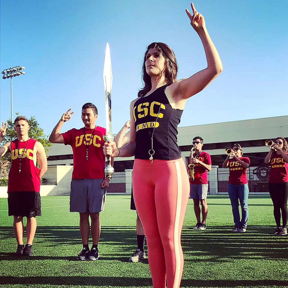 VIDEO: USC makes history with first female drum major 