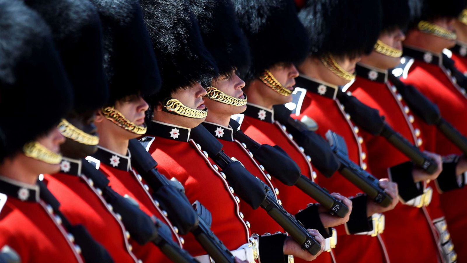 PHOTO: The Household Division rehearse Trooping the Colour for the Colonel's Review ahead of the Queen's birthday parade next week, on Horseguards Parade in London, June 1, 2019.