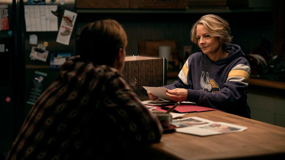 PHOTO: Finn Bennett and Jodie Foster in a scene from "True Detective: Night Country."