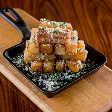PHOTO: Parmesan truffle fries prepared by STK Steakhouse are pictured here.