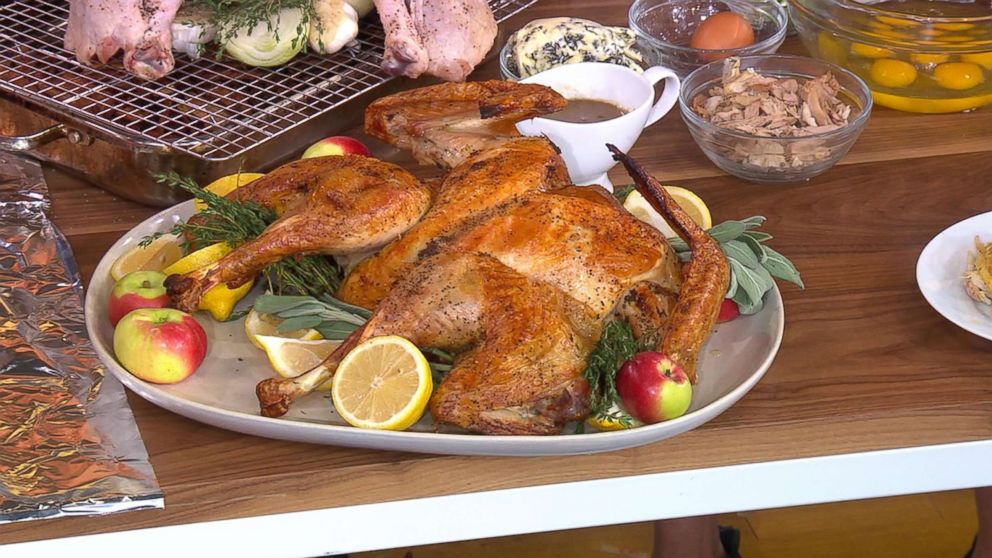 PHOTO: Michael Symon shares his spatchcocked turkey recipe for Thanksgiving on "GMA".