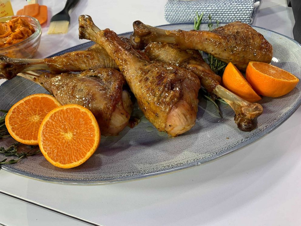 PHOTO: Chef Melba Wilson's cajun seasoned turkey legs.