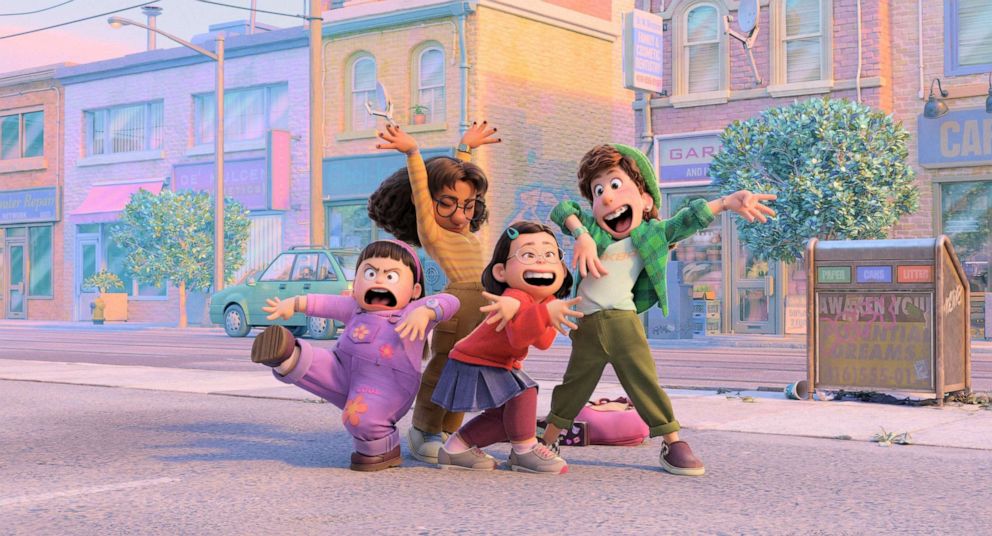 PHOTO: A still of characters from Disney and Pixar's "Turning Red."