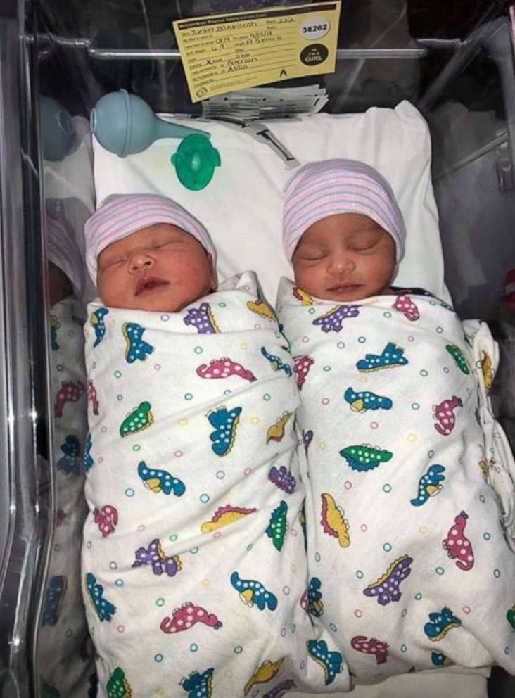 PHOTO: Twins McKinnley Jae and Kai Bella were born September 2018.