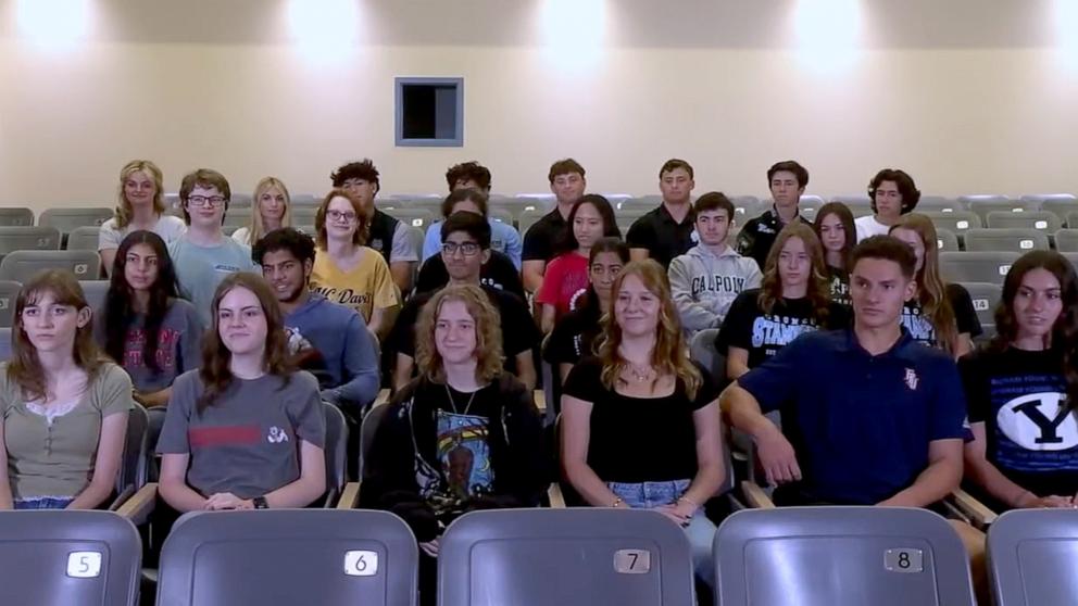 PHOTO: Fourteen sets of twins will graduate from Clovis North High School in Fresno, California on June 4, 2025.