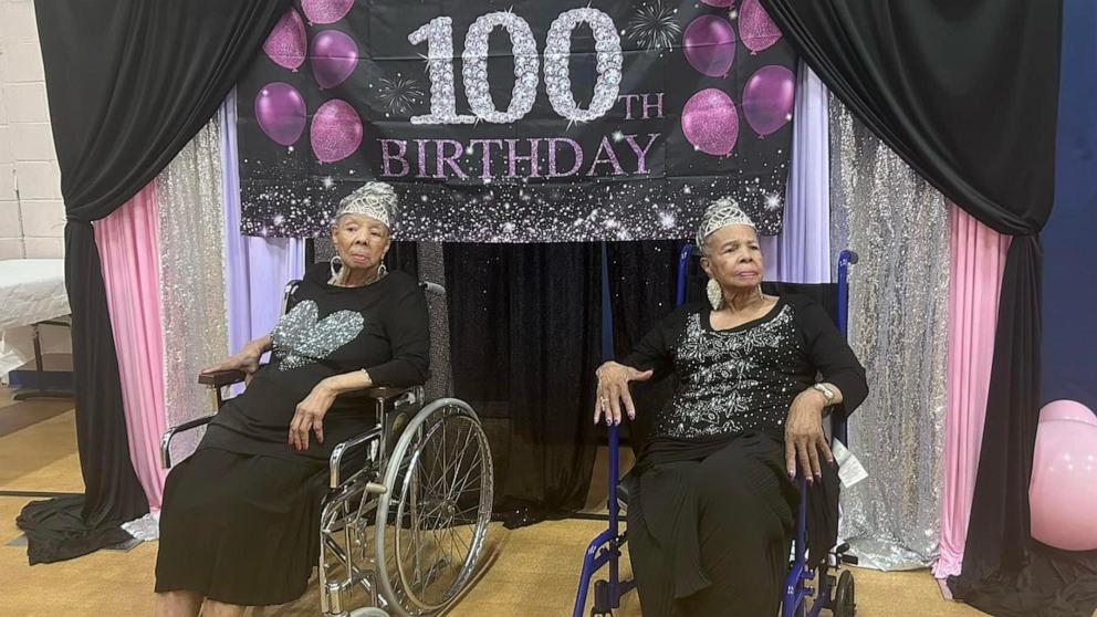 PHOTO: Doris Ward and her twin sister Loris Pryor turned 100 years old on July 17, 2024.