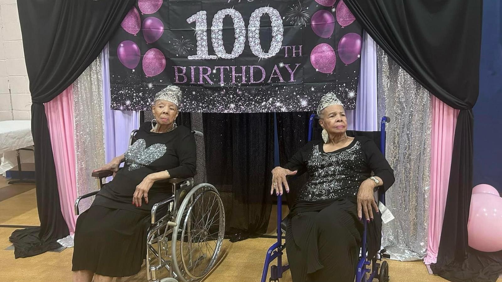 PHOTO: Doris Ward and her twin sister Loris Pryor turned 100 years old on July 17, 2024.