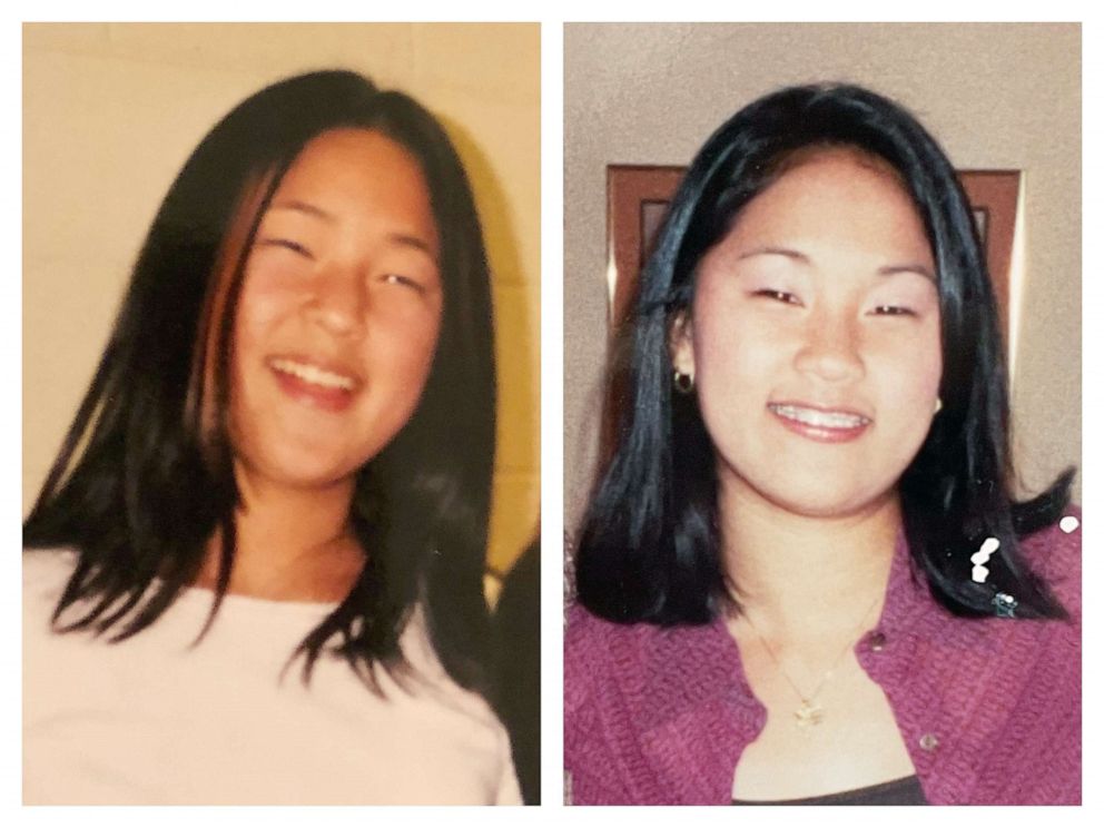 PHOTO: Emily Bushnell and Molly Sinert are seen side by side in undated photos. Emily Bushnell, left, now 36, and Molly Sinert, right, now 36, realized they were twins after getting results back from a DNA test.