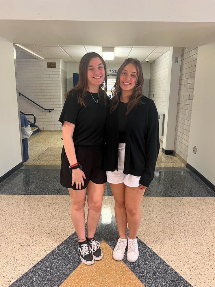 PHOTO: Gabriella DiPerna and Gianna DiPerna are one of 11 sets of twins in the 2024 graduating class of Norwin High School.