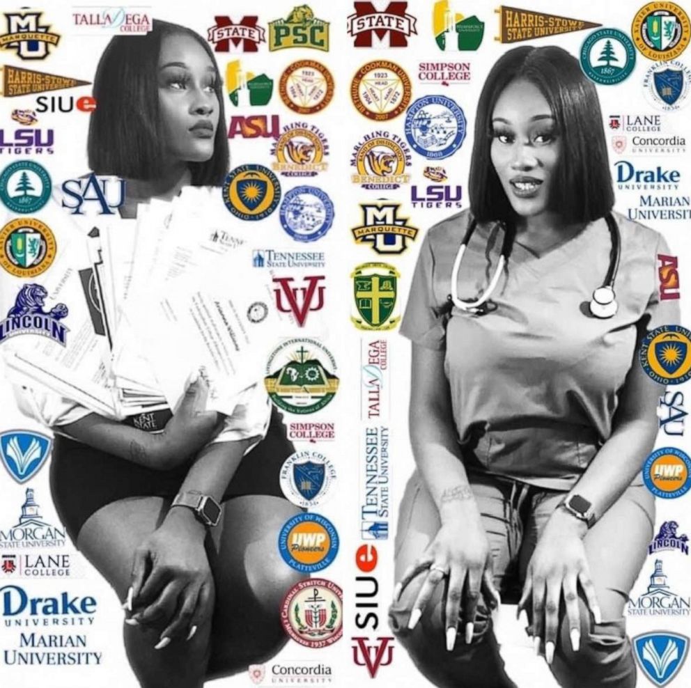 PHOTO: Twin sisters Arianna Williams (left) and Arielle Williams, 18, will graduate from Dr. Howard Fuller Collegiate Academy in Milwaukee, Wisconsin. They've been accepted to 38 colleges.