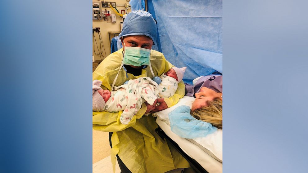 Twin sisters give birth to sons on same day in same hospital