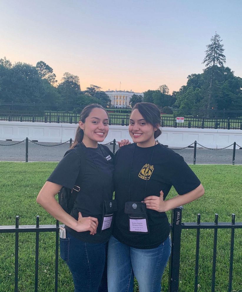 PHOTO: A set of twins, Judith and Janette Briseño, 17, have been named valedictorian and salutatorian of Mesquite High School's graduating class of 2020 in Texas. They were involved in the same extra curricular activities and took several AP courses.