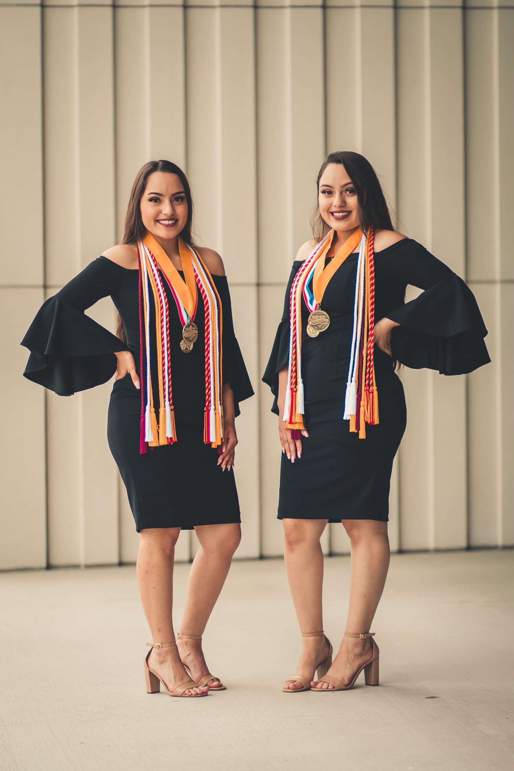 PHOTO: A set of twins, Judith and Janette Briseño, 17, have been named valedictorian and salutatorian of Mesquite High School's graduating class of 2020 in Texas.