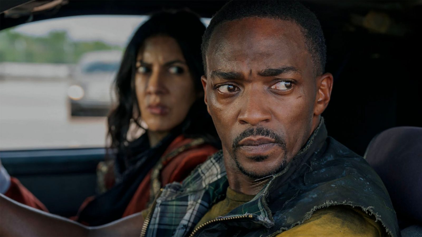 PHOTO: Twisted Metal Pictured Stephanie Beatriz as Quiet and Anthony Mackie as John Doe.