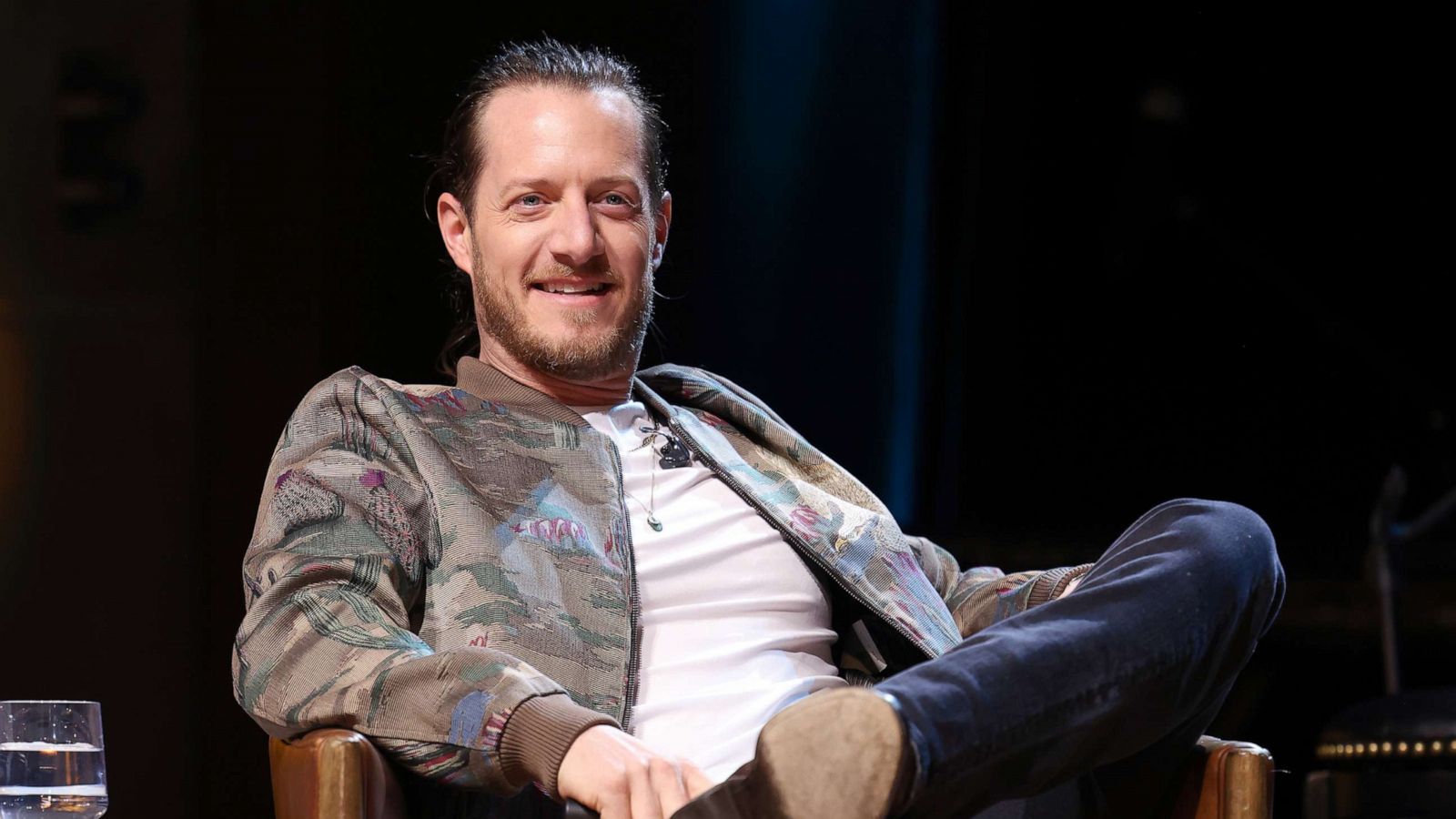 PHOTO: Tyler Hubbard of Florida Georgia Line speaks at Country Music Hall of Fame and Museum, Feb. 6, 2022 in Nashville, Tenn.