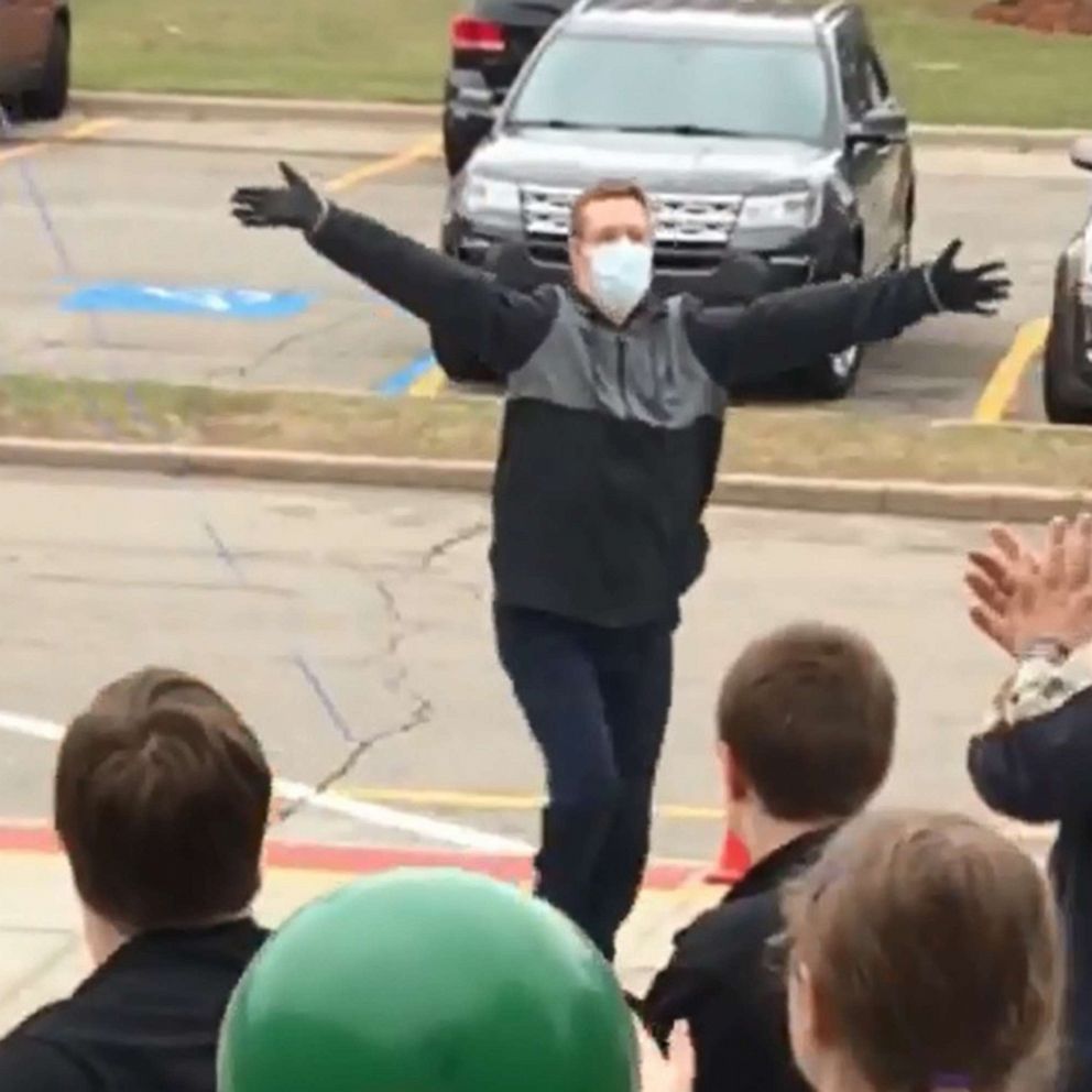 VIDEO: Sweet video shows student's warm welcome back to school after heart transplant 