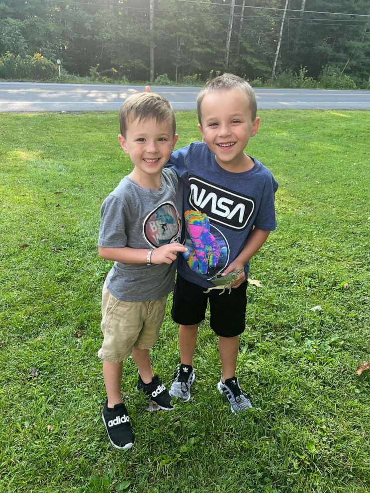 PHOTO: Tyler Lobdell calls his beloved sons his "buddies." The dad of two said they enjoy fishing and mushroom hunting.