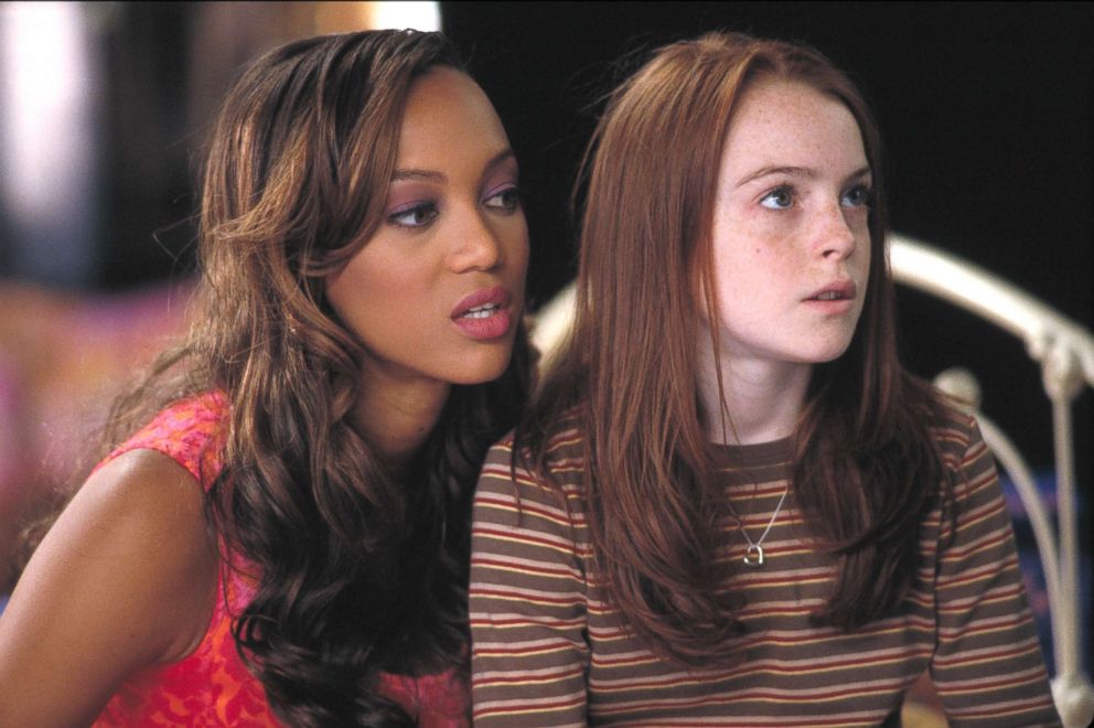 PHOTO: Lindsay Lohan and Tyra Banks star in the ABC television movie, "Life-Size," in 2000.