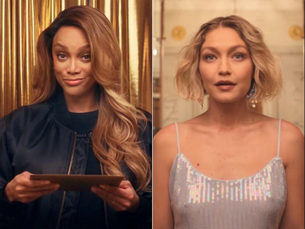 PHOTO: Tyra Banks and Gigi Hadid appear in these screengrabs from an Instagram video shared by Victoria's Secret.