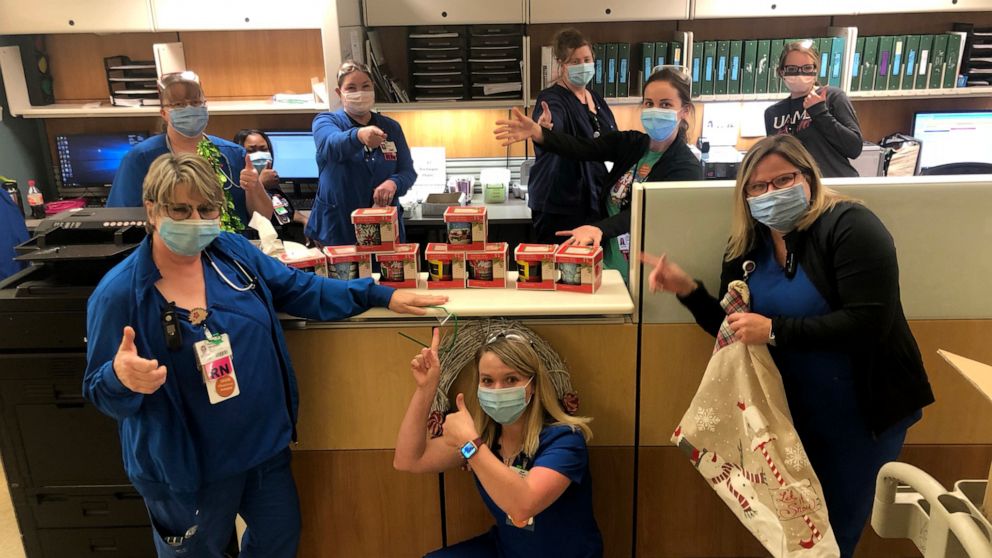 PHOTO: University of Arkansas for Medical Sciences (UAMS) hospital workers have been "adopted" by community members as they work amid the COVID-19 pandemic.