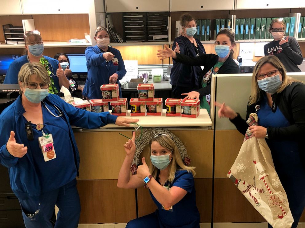 PHOTO: University of Arkansas for Medical Sciences (UAMS) hospital workers have been "adopted" by community members as they work amid the COVID-19 pandemic.