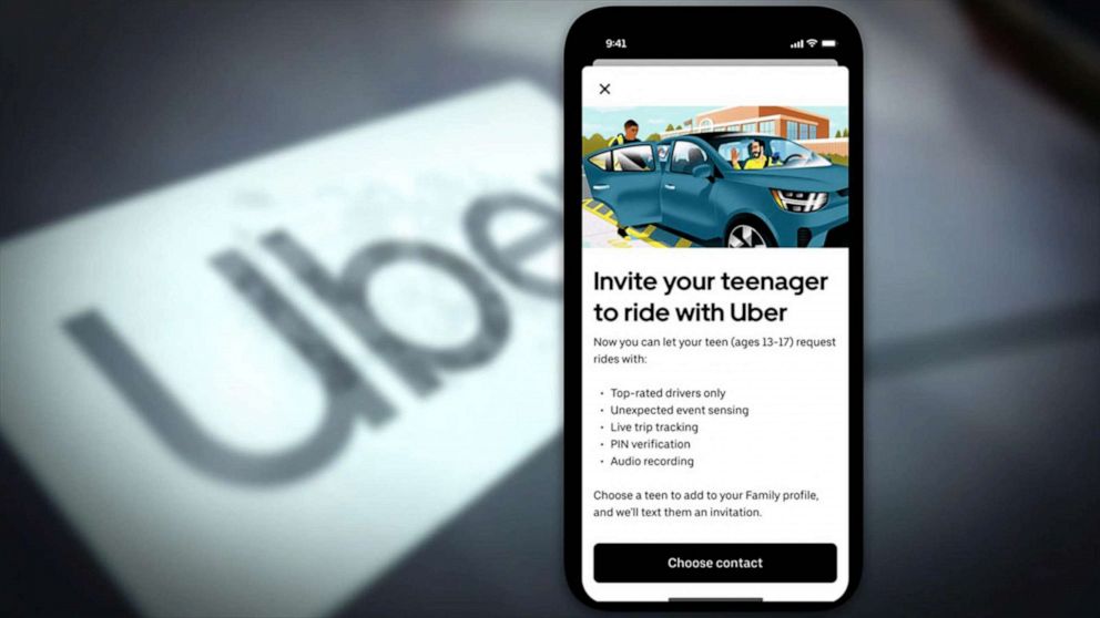 PHOTO: Uber is launching a service for teenage riders Monday.
