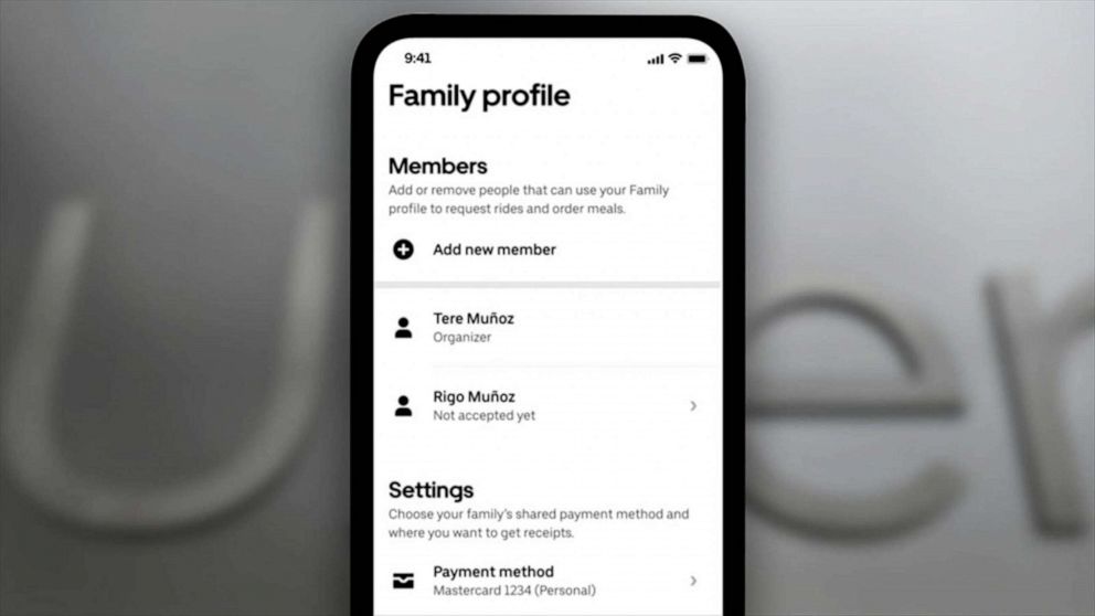 PHOTO: Uber's new service for teens will let parents create a family profile and add teen family members to their account.