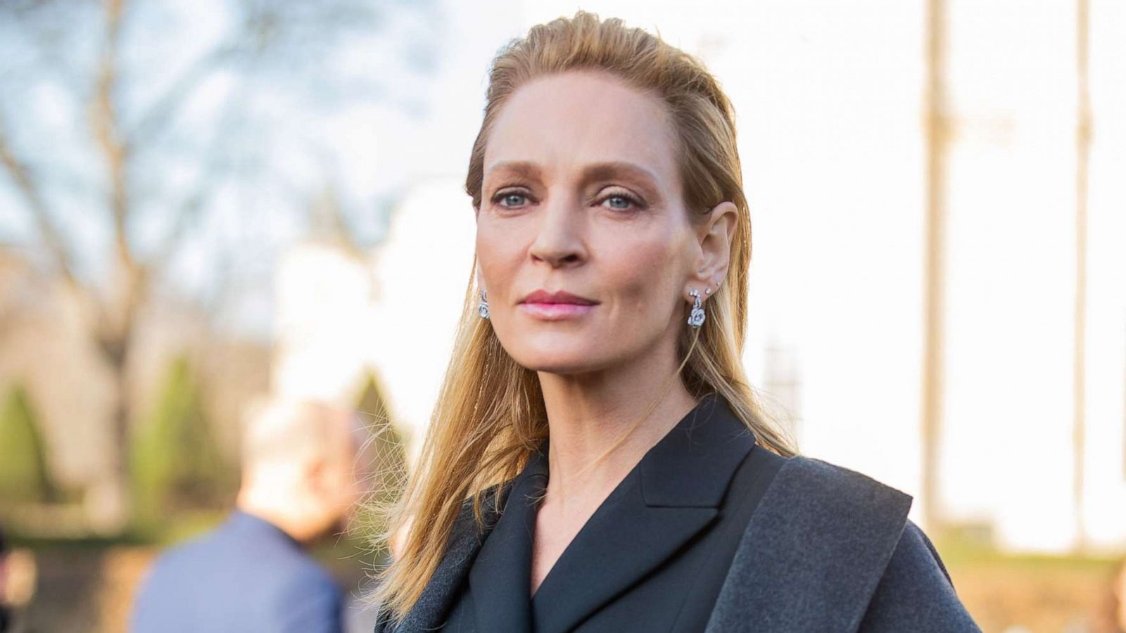 PHOTO: Uma Thurman is seen, Jan. 20, 2020, in Paris.