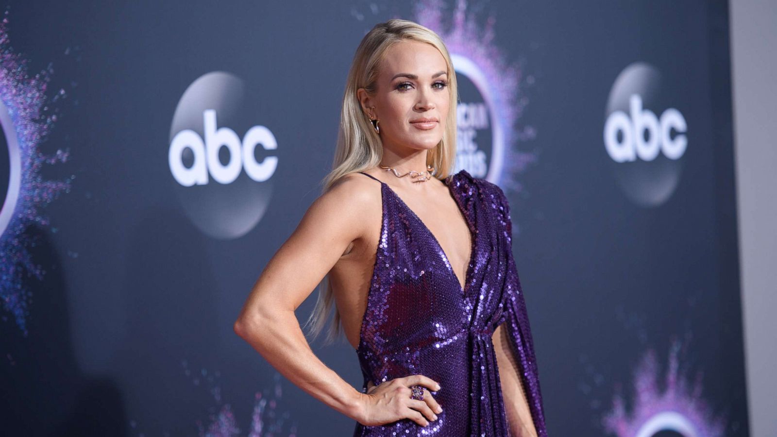 PHOTO: Carrie Underwood is seen at the American Music Awards, Nov. 24, 2019.