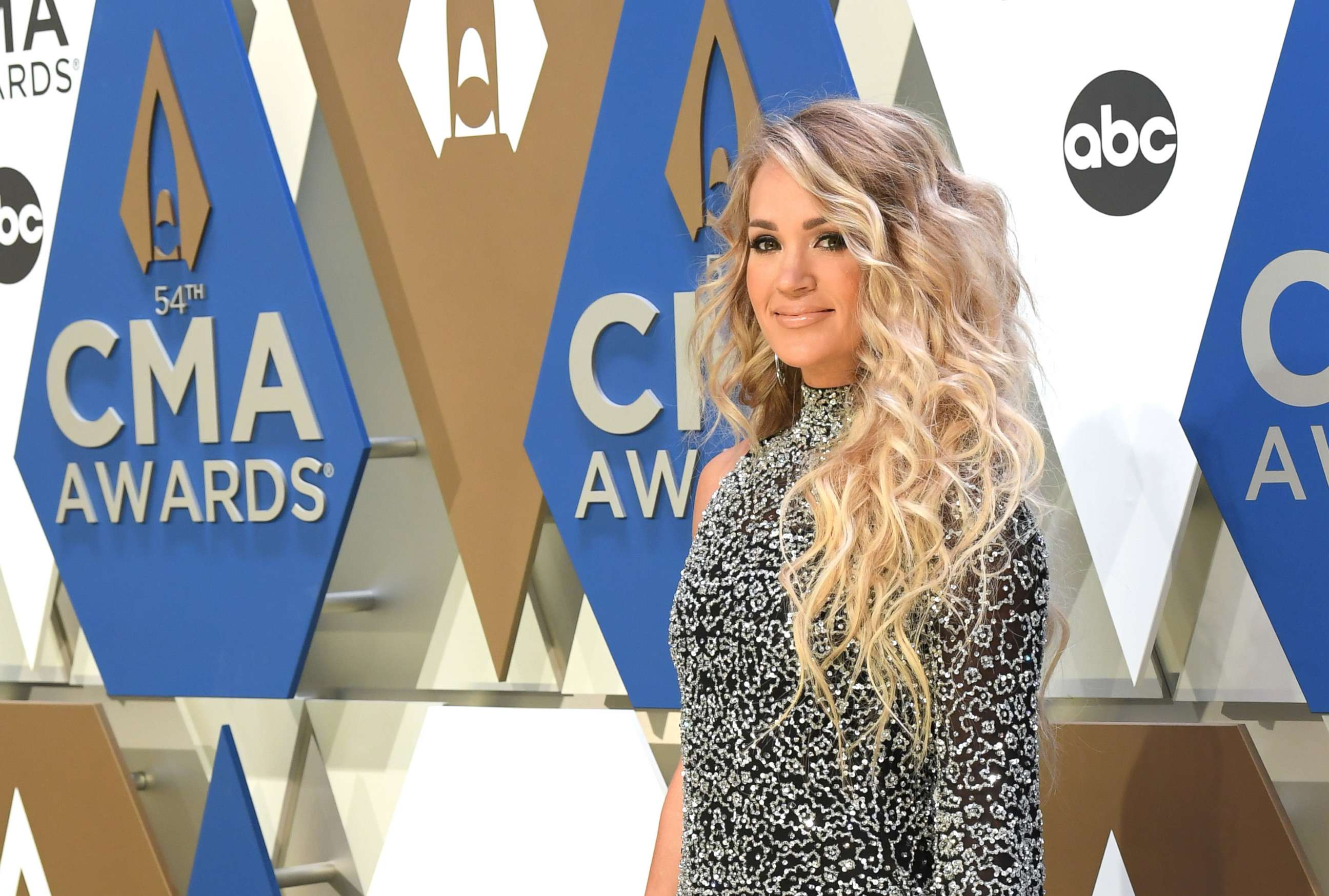 PHOTO: Country artist Carrie Underwood attends the 54th annual CMA Awards at the Music City Center, Nov. 11, 2020, in Nashville.