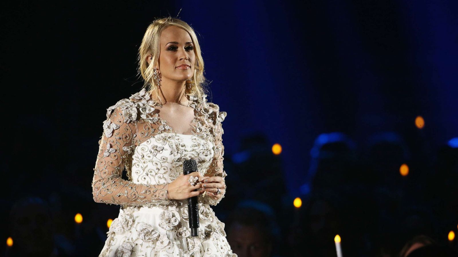 PHOTO: Carrie Underwood performs onstage at the 51st annual CMA Awards at the Bridgestone Arena on Nov. 8, 2017, in Nashville, Tenn.