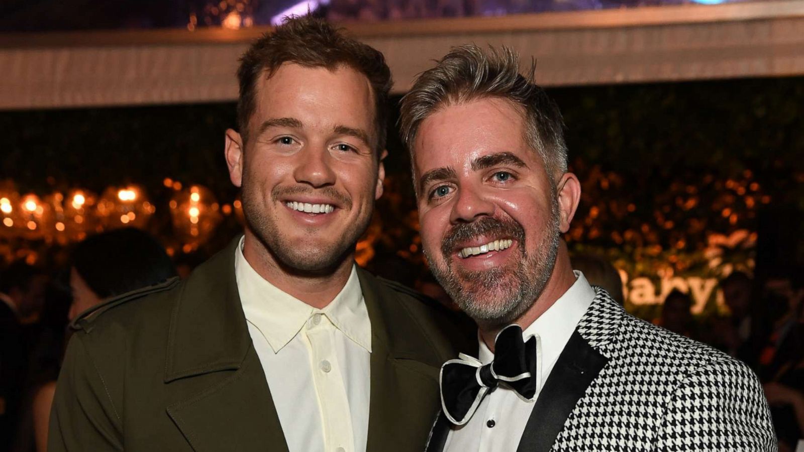 PHOTO: Left, Colton Underwood and Jordan C. Brown attend the Baby2Baby 10-Year Gala presented by Paul Mitchell on Nov. 13, 2021, in West Hollywood, Calif.