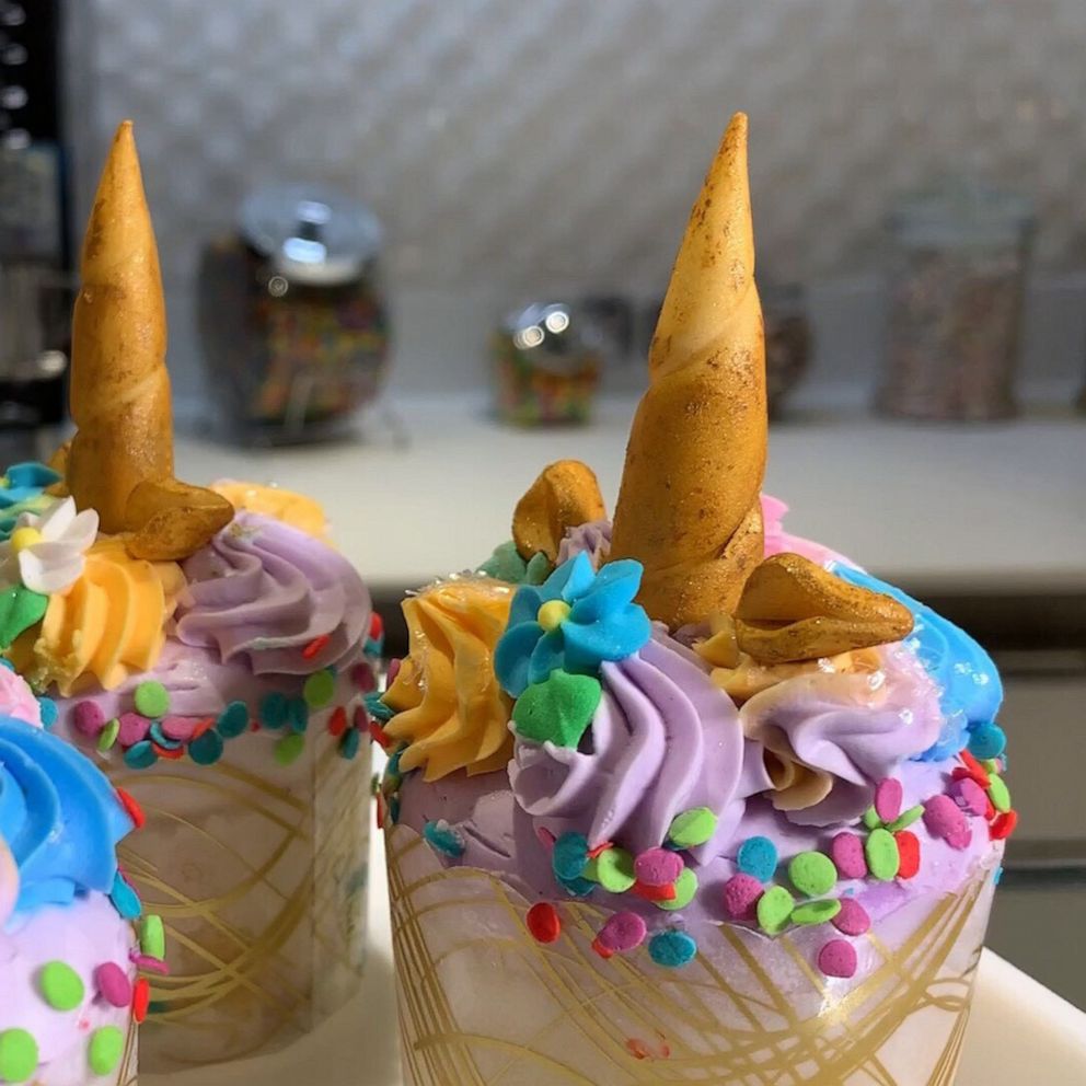 VIDEO: Do you believe in magic? Because that's what this cruise ship's unicorn cupcake is
