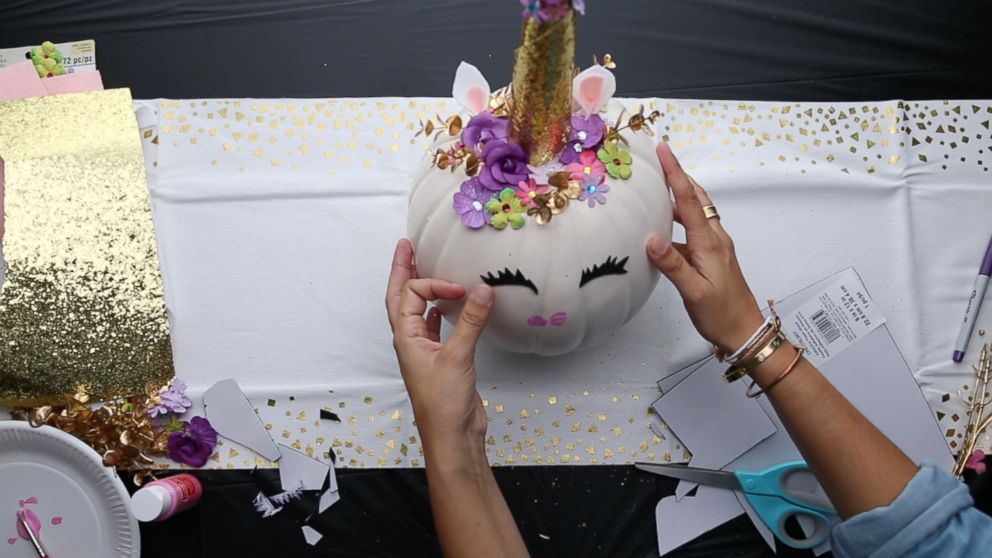 PHOTO: This easy, DIY unicorn pumpkin will bring magic to your Halloween.